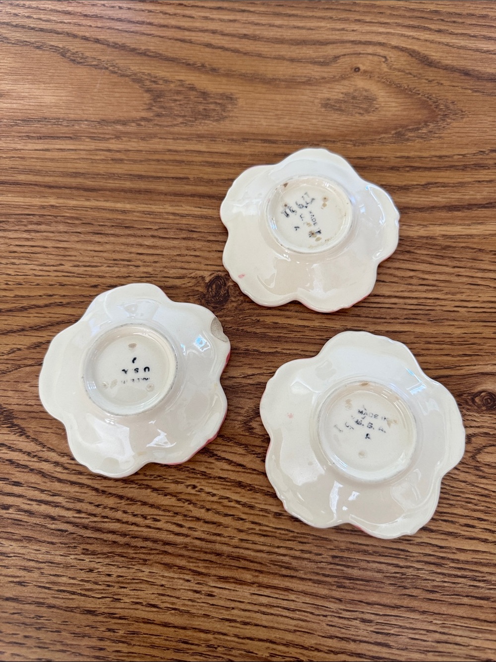 Franciscan Desert Rose small ceramic flower dish sause plate butter pat tea bag - Picture 4 of 6